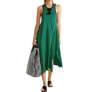 Stella McCartney Green Navy Dress Striped Calypso